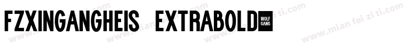 FZXinGangHeiS ExtraBold字体转换